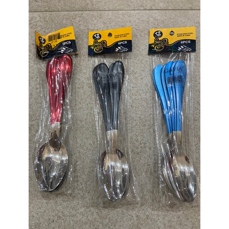 Sendok Makan Stainless / Sendok Stainless Tebal / Sendok Stainless Warna / Sendok Corak Warna SC-27
