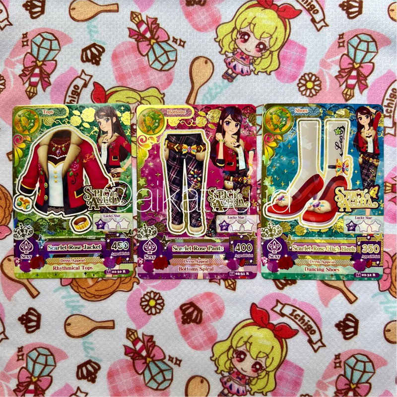 Kartu Aikatsu Scarlet Rose Set