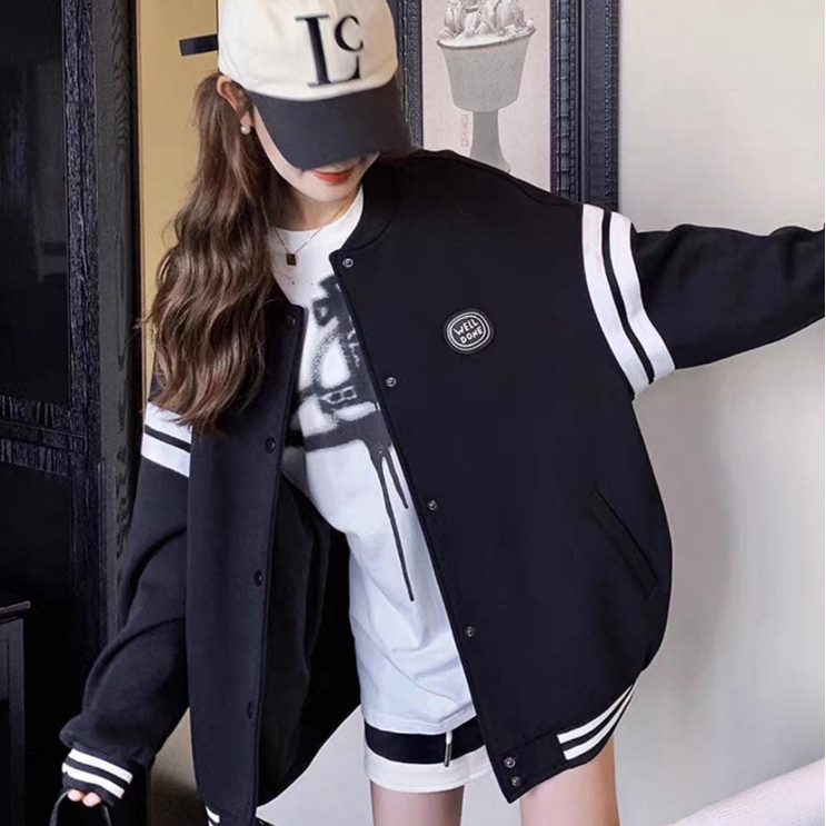 WELL DONE VARSITY JAKET BISBOL OVERSIZE UNISEX (AKG)