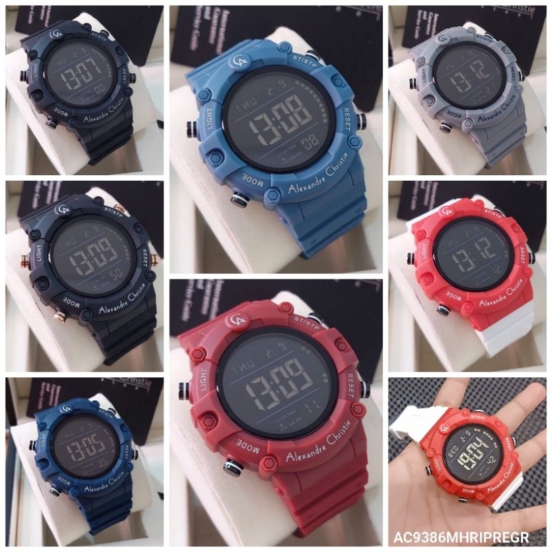 JAM TANGAN DIGITAL ALEXANDRE CHRISTIE PRIA AC 9386 | AC9386 DIGI ORIGINAL