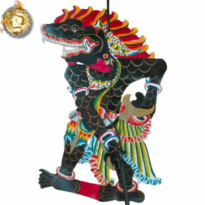 wayang kulit buto boyo bahan kertas karton duplex