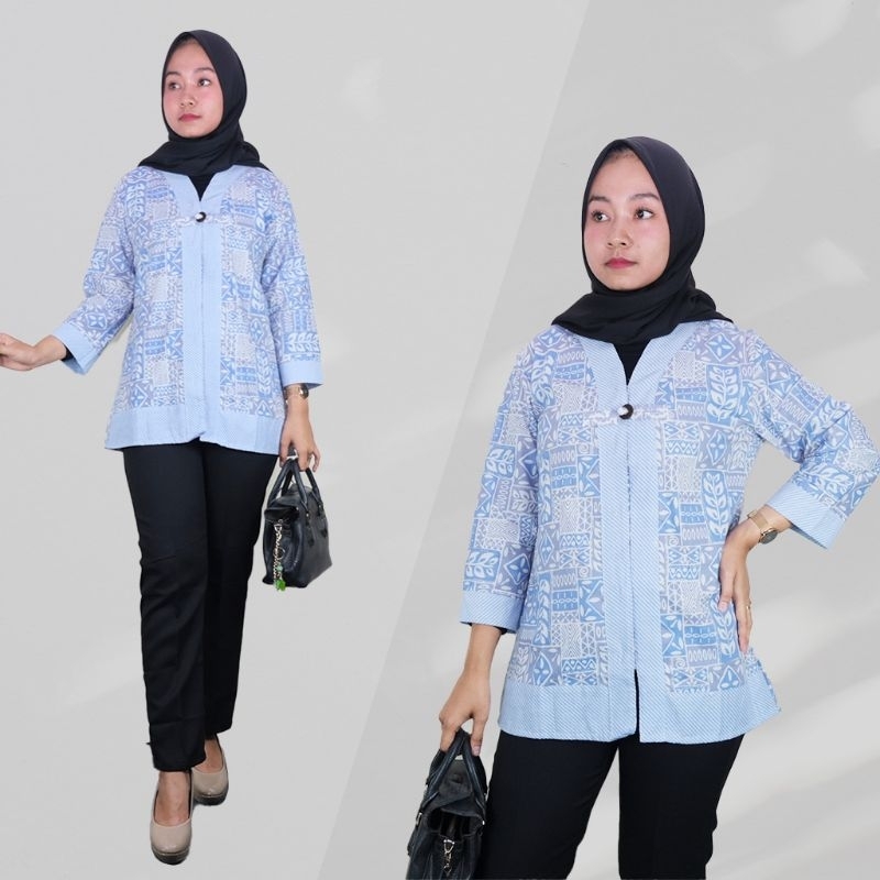 Blus / Kemeja Batik Soft Kancing - Naira Batik