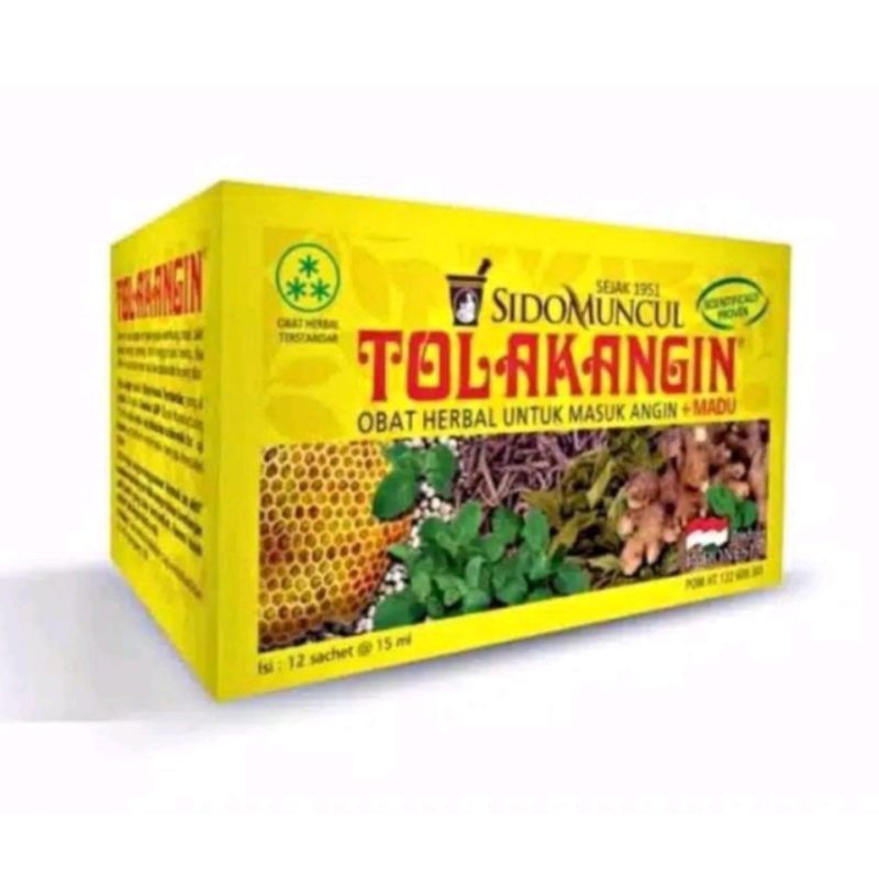 TOLAK ANGIN SIDOMUNCUL - Obat Herbal Masuk Angin + Madu 1 PACK 12 Sachet @15ml