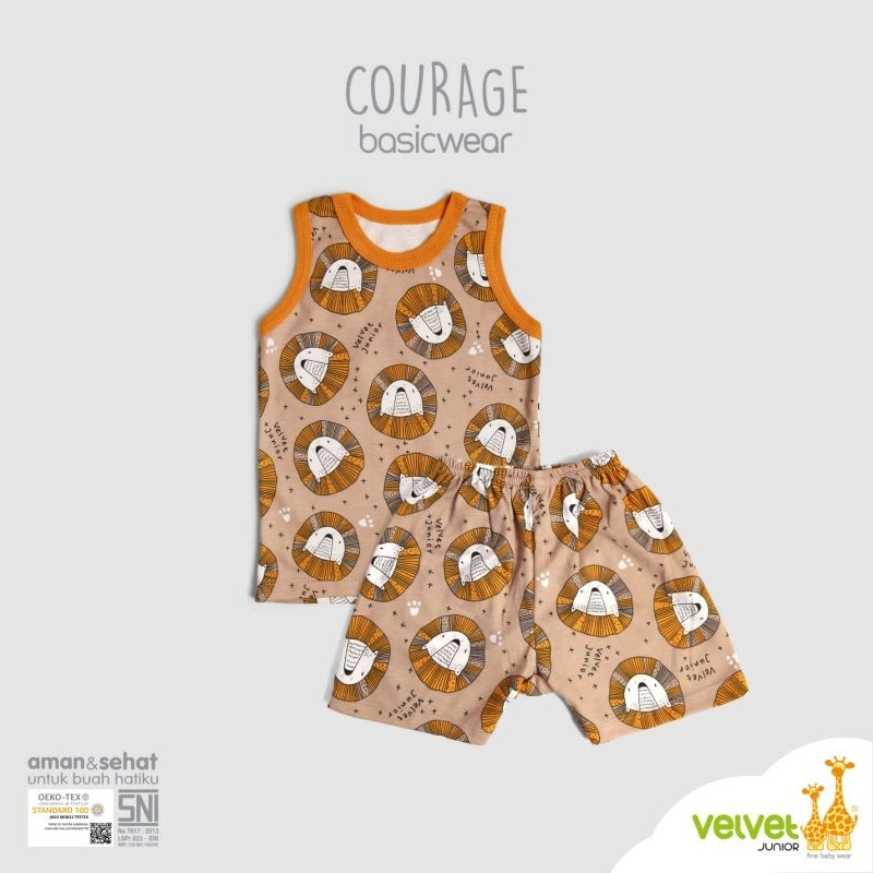 Velvet Courage Stelan Oblong Kutung 1 stel