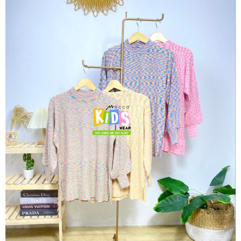 Atasan Tunik Rainbow Knit | setcel Tunik Rainbow
