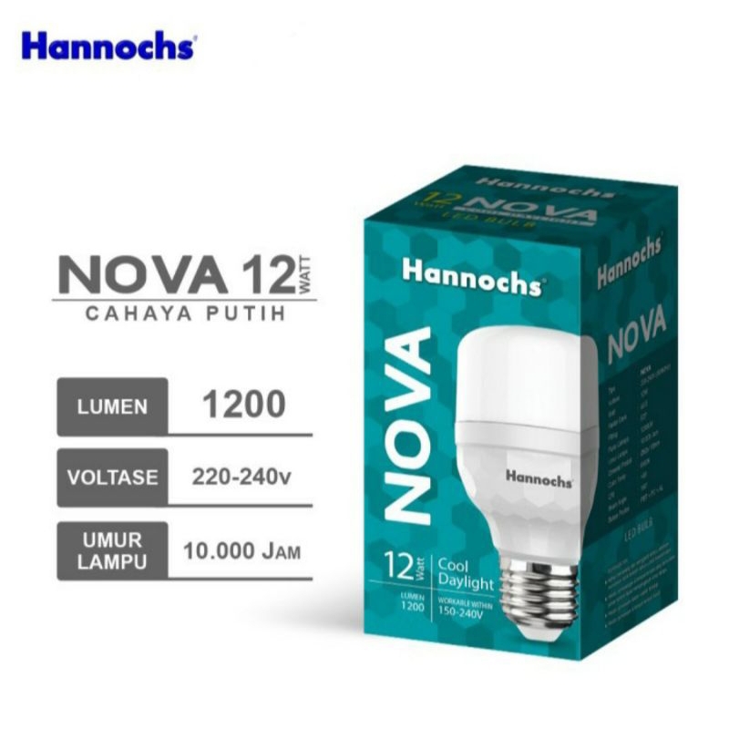 Lampu LED Hannochs Nova 12 Watt Cahaya Putih