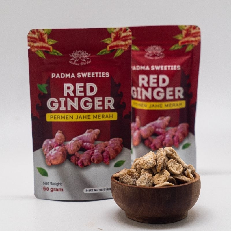 

Padma Herbal Permen Jahe Merah Red Ginger Candy dengan Irisan Jahe Merah Asli 60g