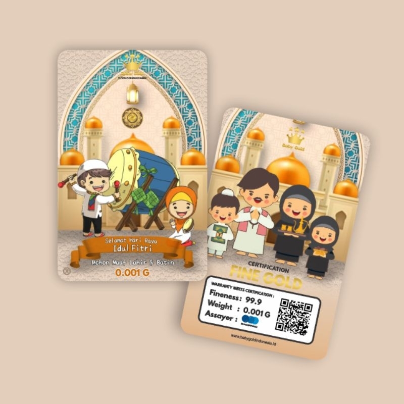 

BABY GOLD 0,001 HARI RAYA IDUL FITRI HAPPPY EID MUBARAK HARGA PER BIJI