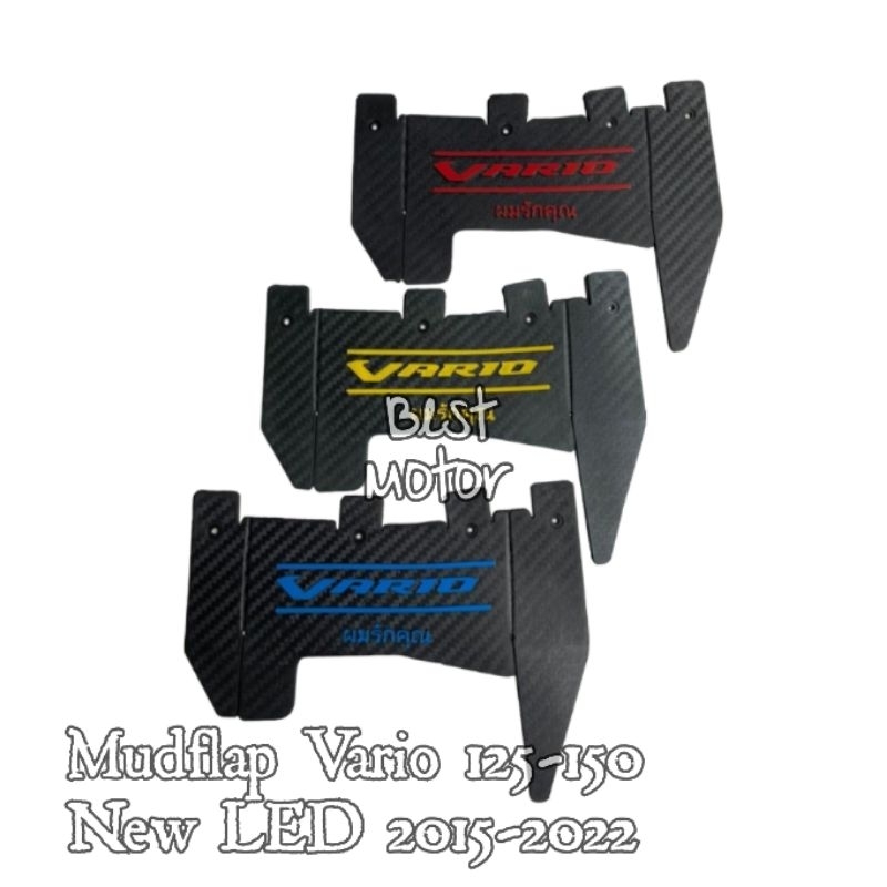 Mudflap Vario 125-150 Techno-New LED esp Mud flap Karet penahan lumpur vario