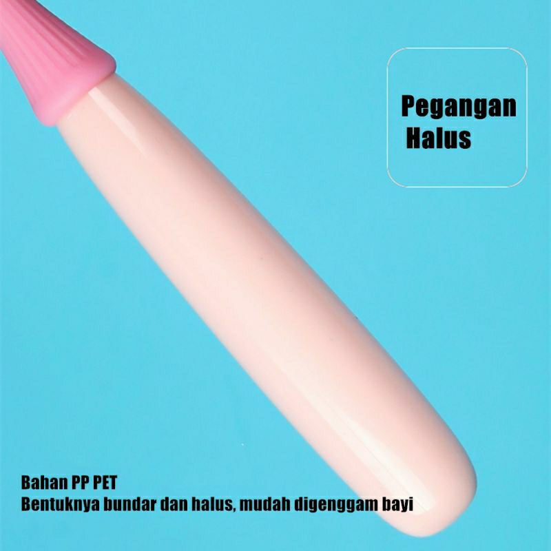 Sikat Gigi  bayi Raoyi Yicn Tooth Brush lembut isi 3 Warna-warni
