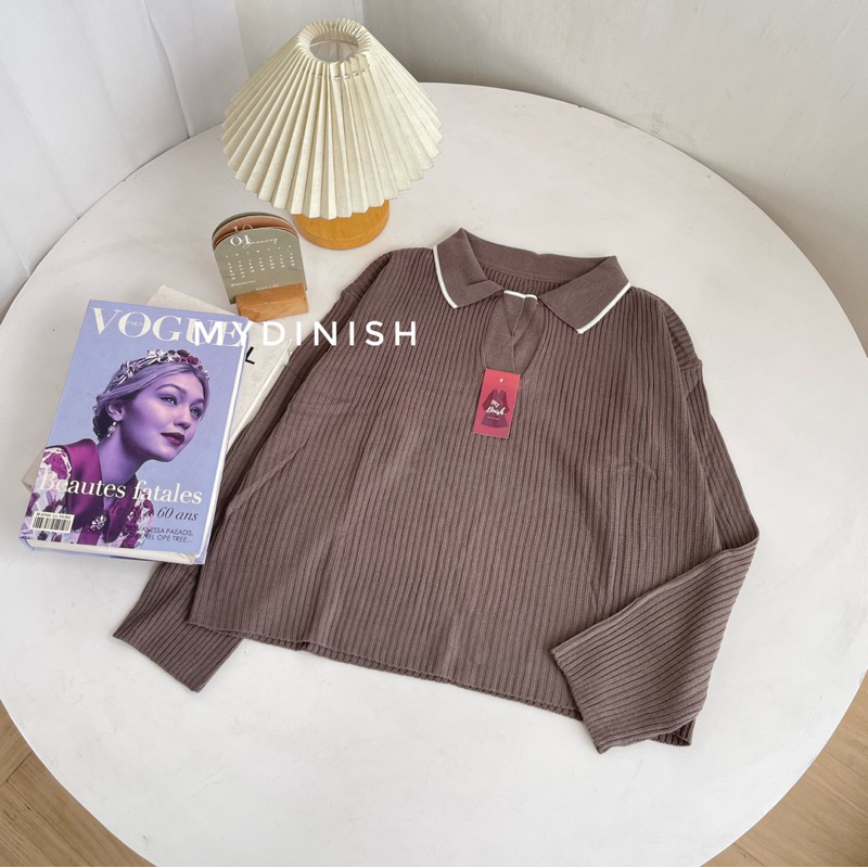 Zanna Polo Blouse - Atasan Blouse Wanita Berkerah