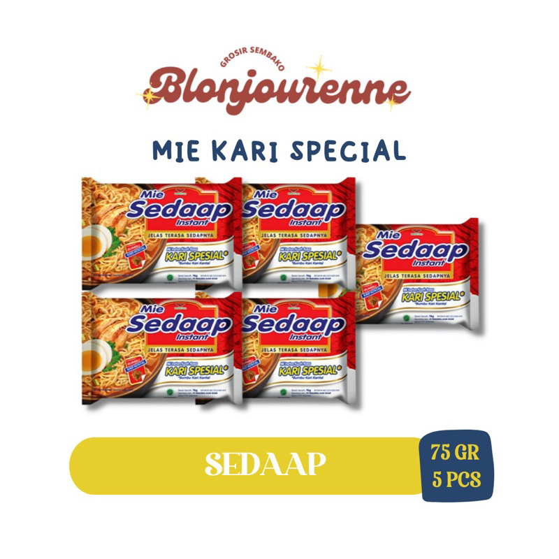

MIE SEDAAP KARI KENTAL SPECIAL 75gr x5