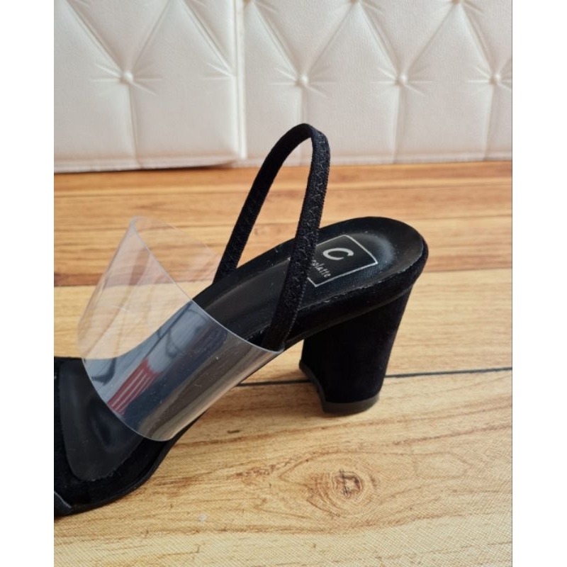 ABBUSHOES AJ 36 sendah hak tahu mika karet premium 7cm