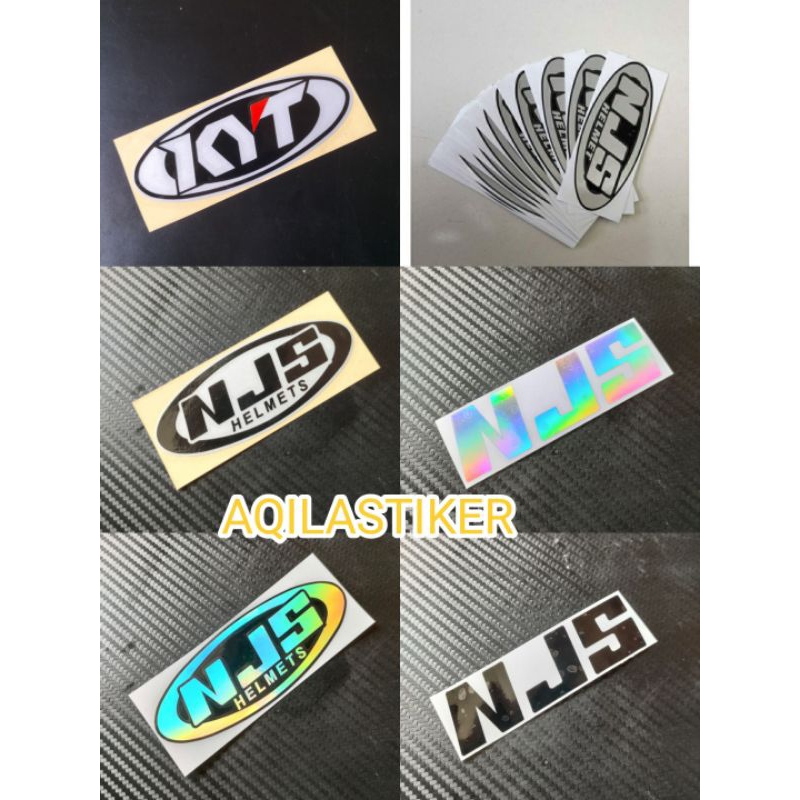 STIKER HELM NJS CUTTING,STIKER KYT HELM TERBARU.