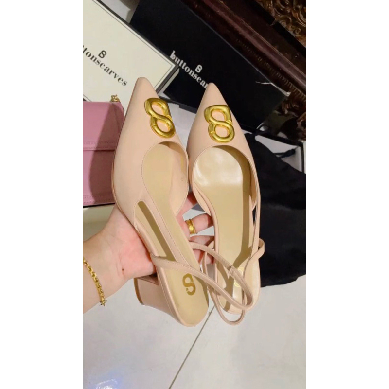 kylie mid heels buttonscarves