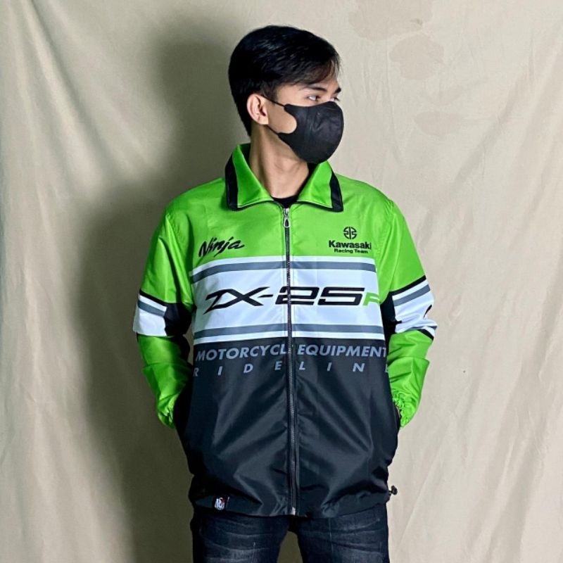 Jaket vintage 90s kawasaki ninja zx 25r
