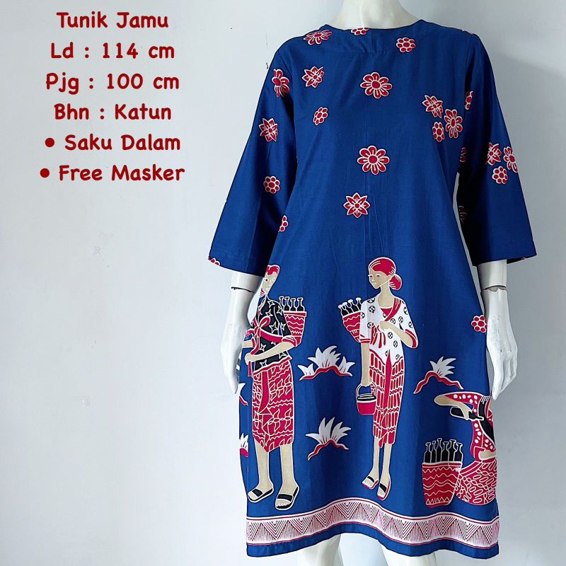 Tunik jamu batik solo tunik karakter