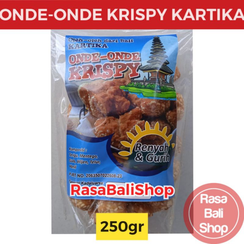 

Onde-onde Krispy Kartika, Onde-onde Ketawa, Oleh-oleh Bali, Roti Kering Wijen