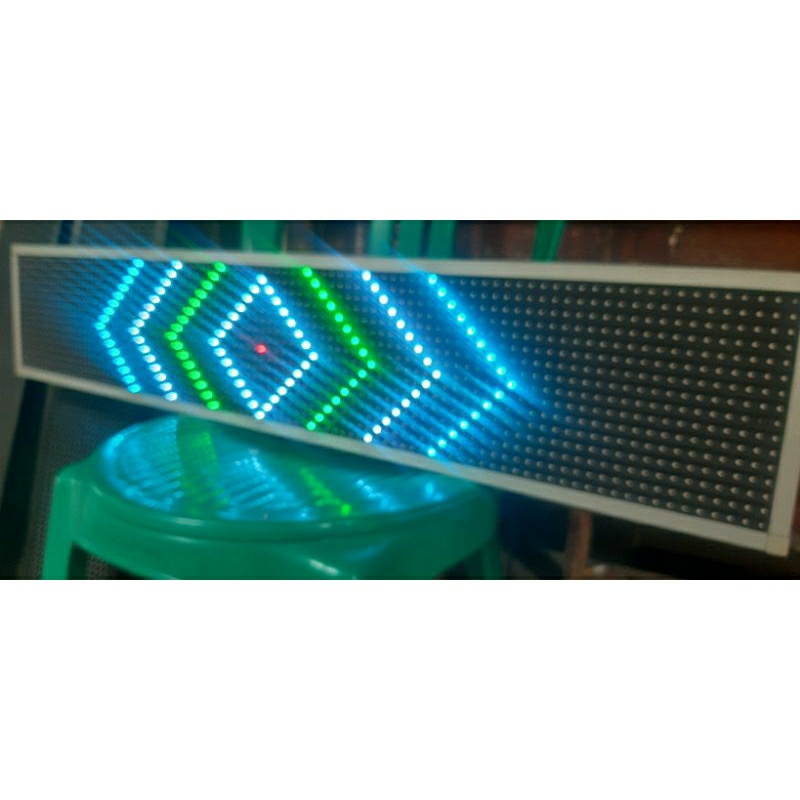 running text rgb full colour untuk mobil truck , bus , dll