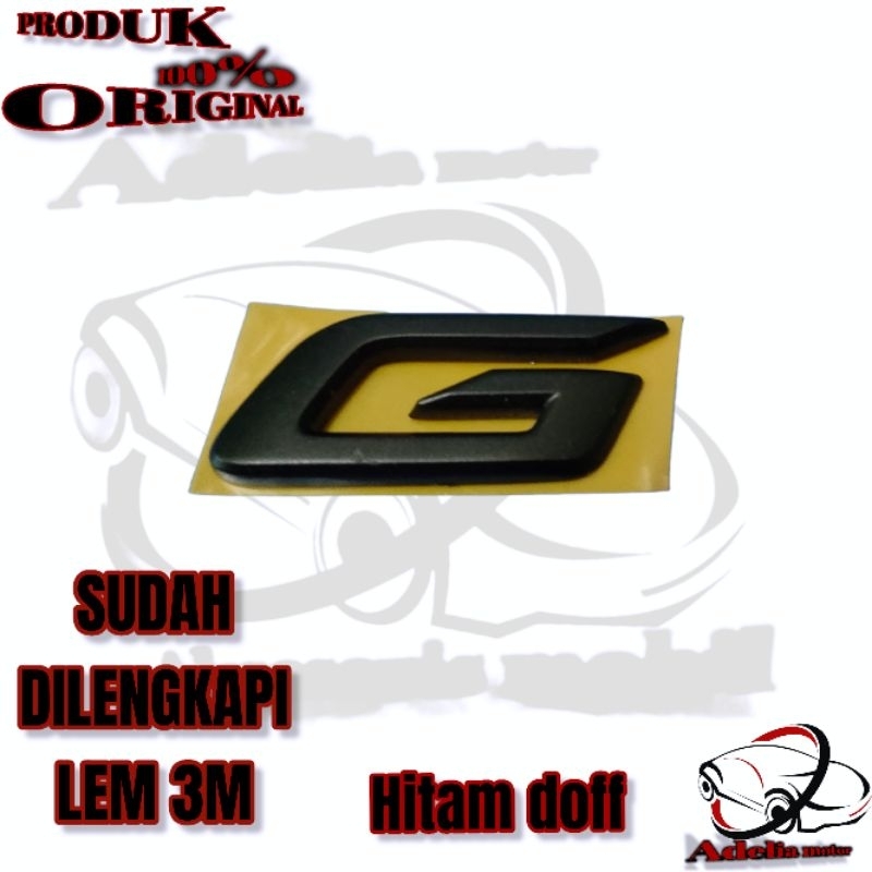 tipe G Vios tulisan g vios logo g vios hitam doff original product