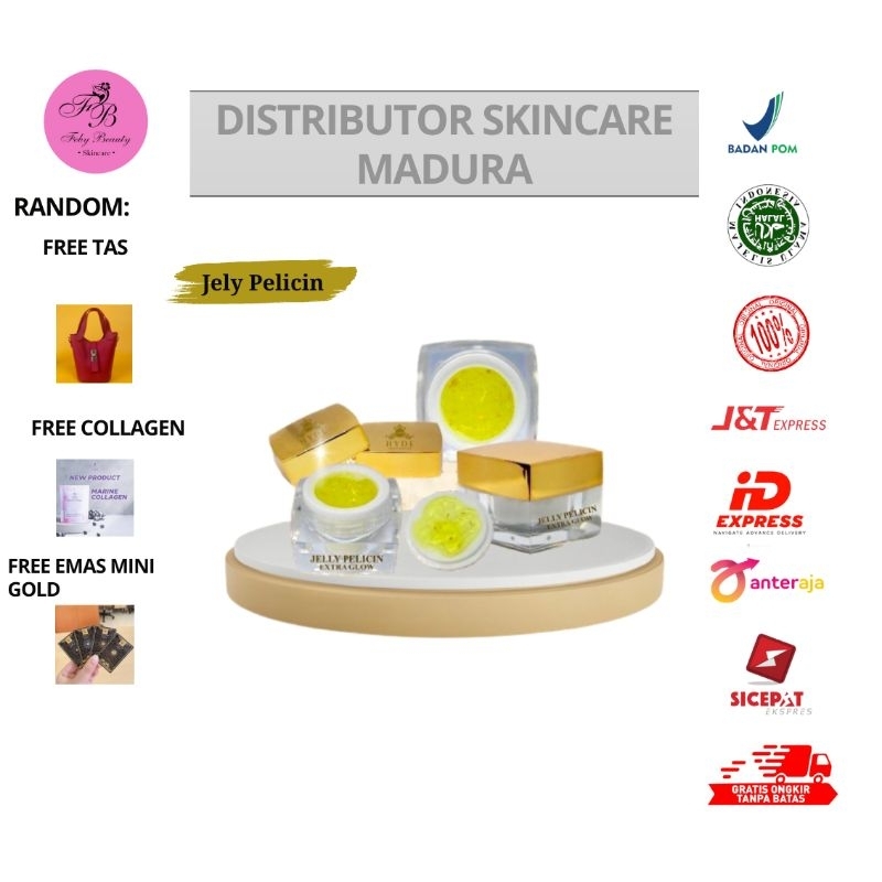 Krim Pencerah Wajah Jelly Pelicin Extra Glowing HYDE | ORIGINAL | BPOM