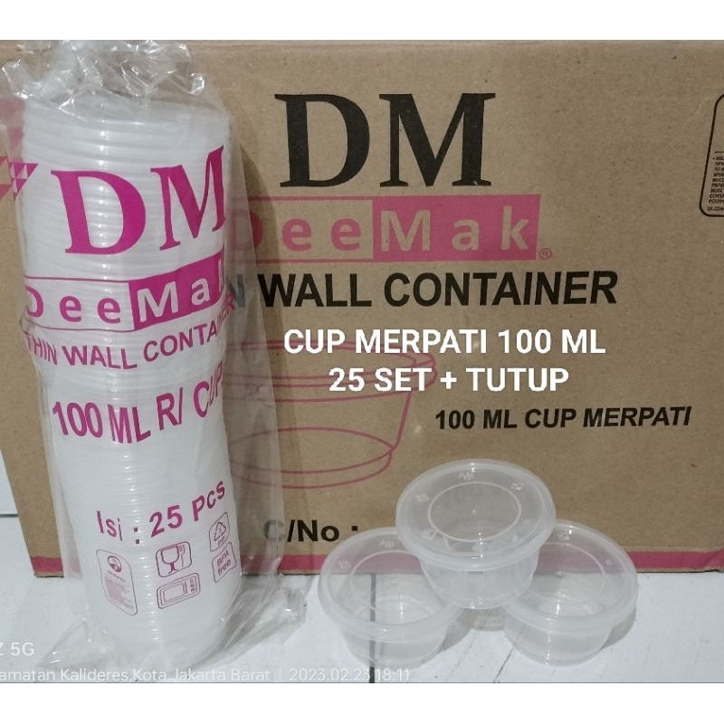 THINWALL DM CUP MERPATI 100ML 150ML / CUP PUDDING