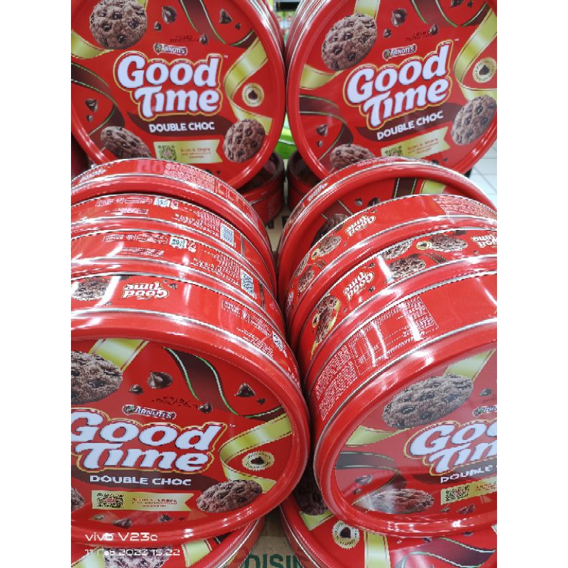 

Good Time Arnots Cookies Biskuit kaleng 277gr