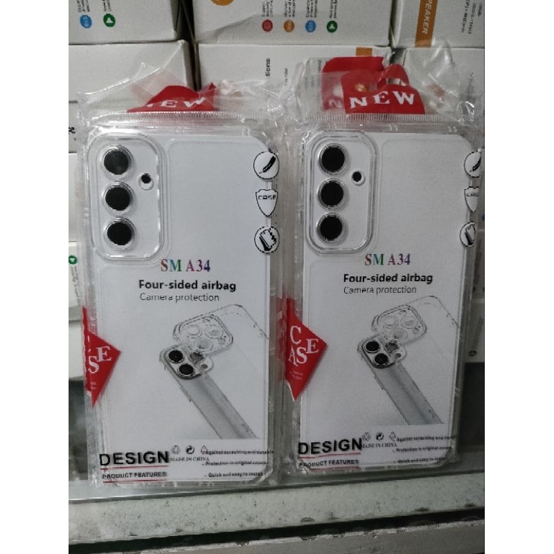 Softcase Samsung A34 5G Silikon Casing Case Bening Transparan Terasfaran Pelindung Pro Camera