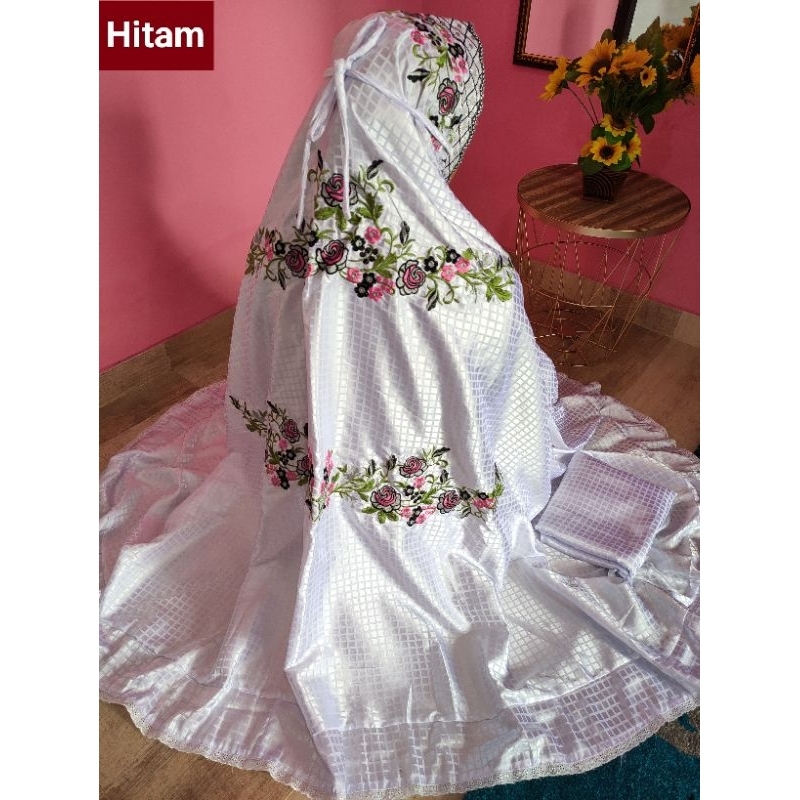 MUKENA SUTERA BULGARI POTONGAN TERMURAH FASHION (COD) Mukena Kudus Dewasa Potongan Sutera Bulgari Ti