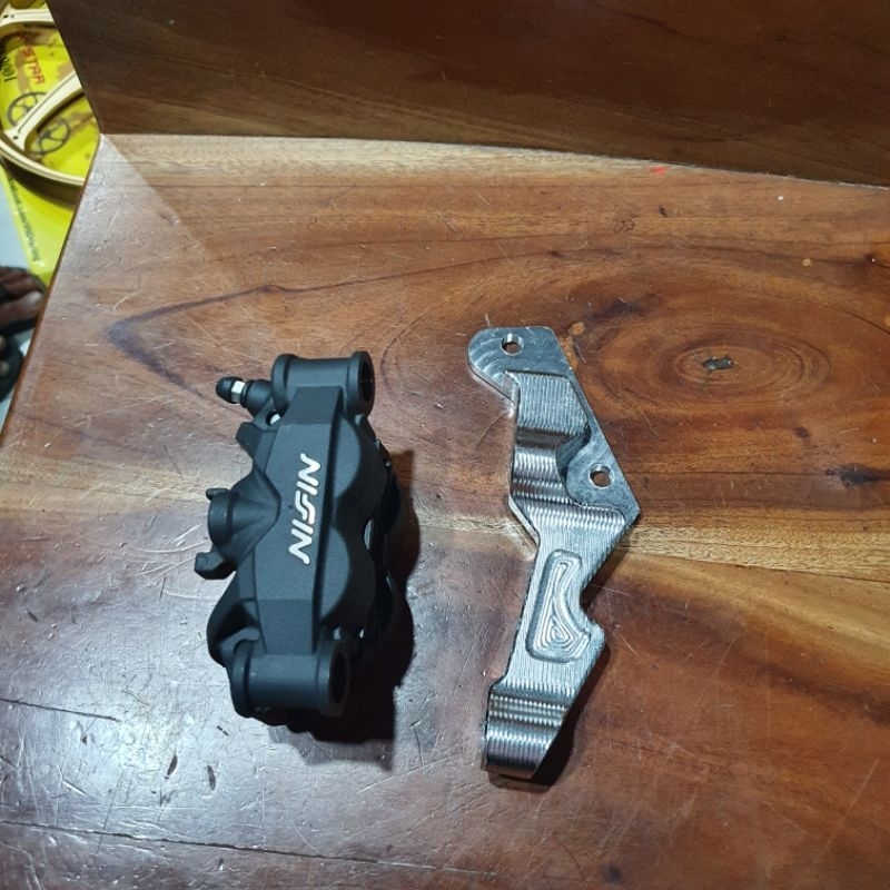 Kaliper Nissin Monoblok Radial set Bracket CNC Nmax New