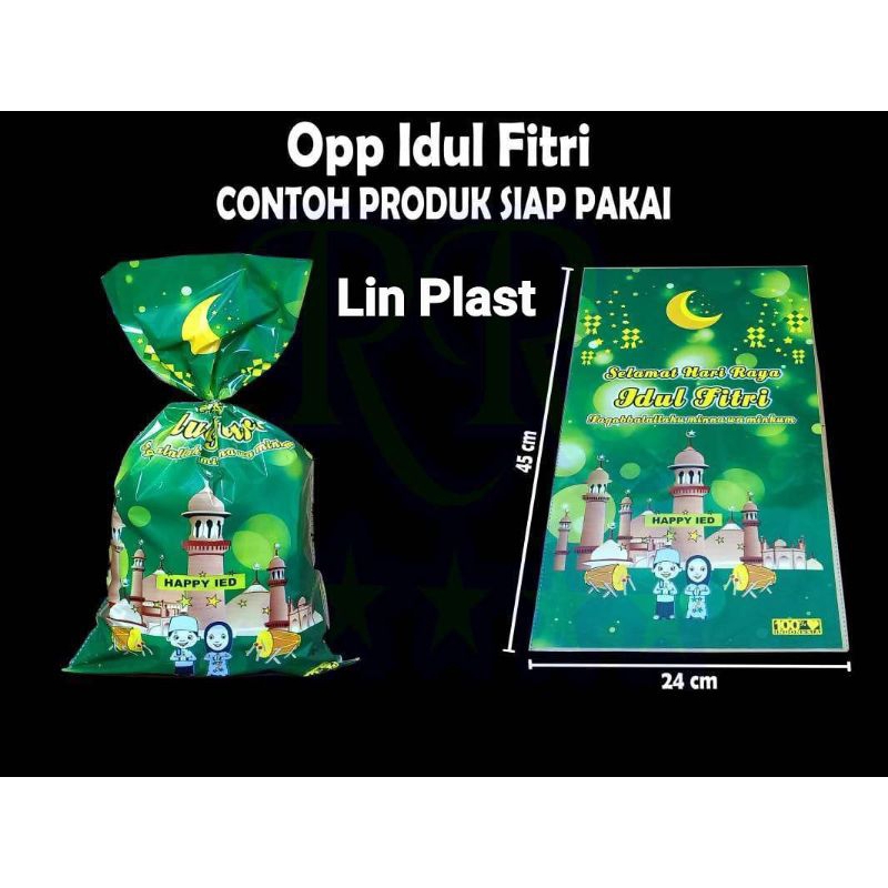 Plastik Opp Snack Tanggung Plastik Edisi Idul Fitri Bingkisan Souvenir Uk 25x45