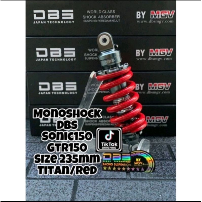 Shock Monoshock Belakang Sonic150/ Supra GTR 150 Original DBS Ukuran 235mm