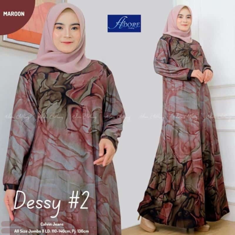 MAXI MUSLIM FASHION DRESS DENIM DIANA