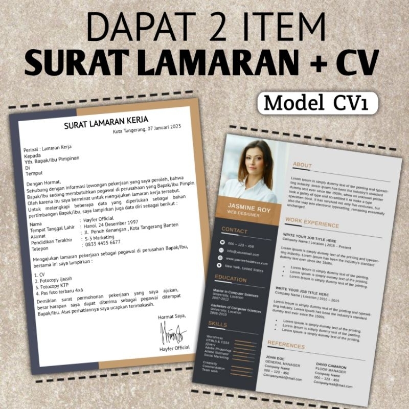 JASA EDIT BIKIN CV DAN SURAT LAMARAN KERJA KEREN