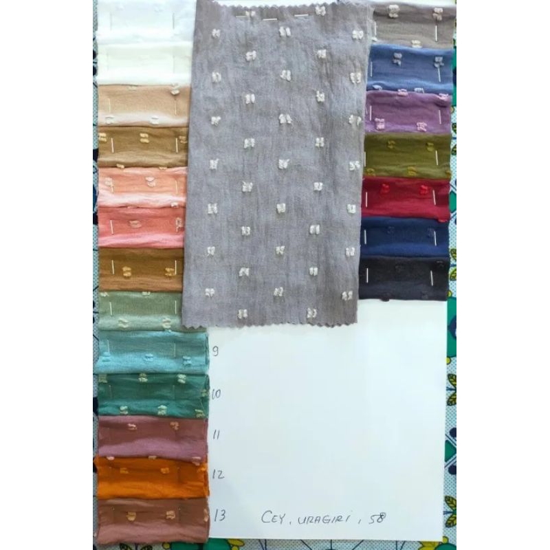 kain crincle per meter