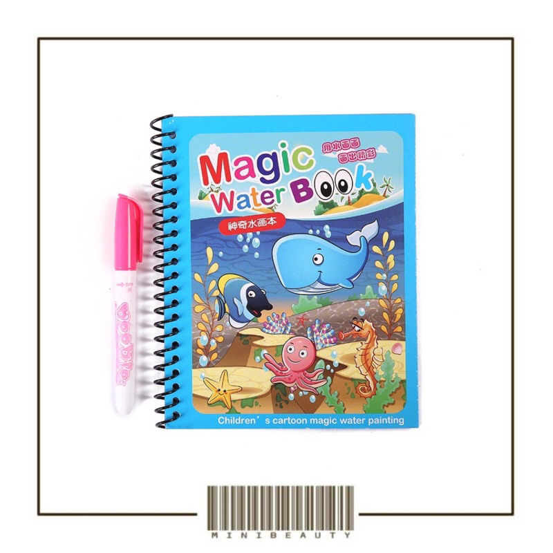 magic water coloring book invisible ink buku gambar mewarnai anak spidol air