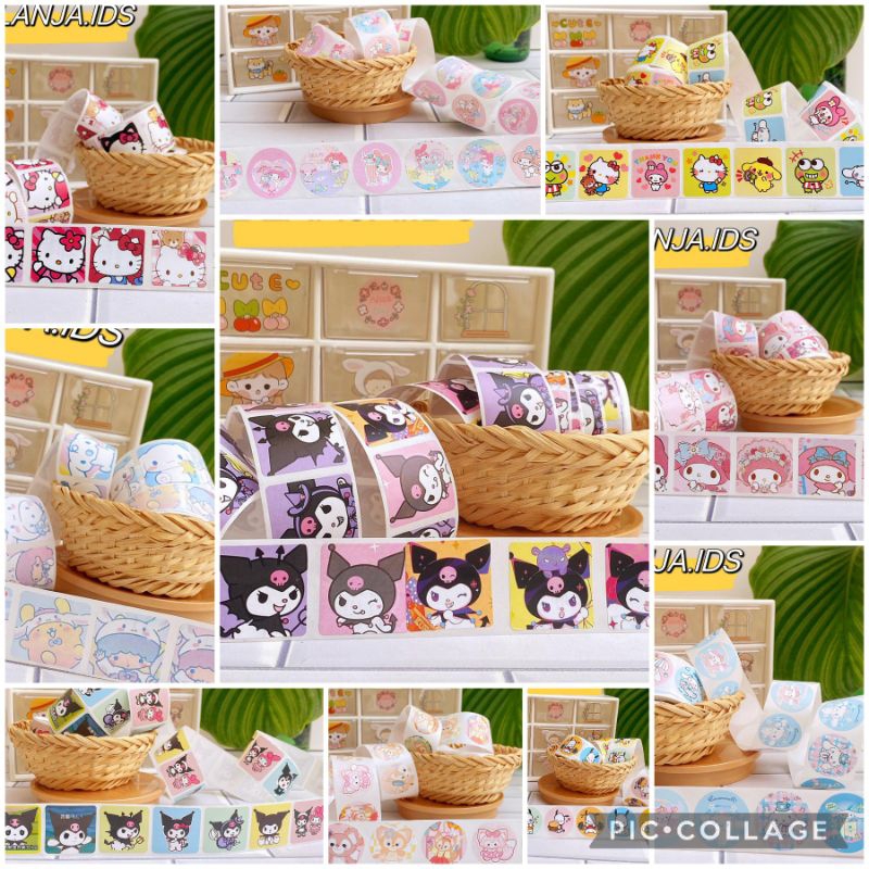 

BLANJA,ids STICKER ROLL STIKER GULUNG (1 ROLL =200 STICKER) STIKER ESTETIK, STICKER DIARY NOTEBOOK TUMBLER. STIKER KARAKTER SANRIO, H. KITTY, CINNAMON R, STELLA, KUROMI,DLL