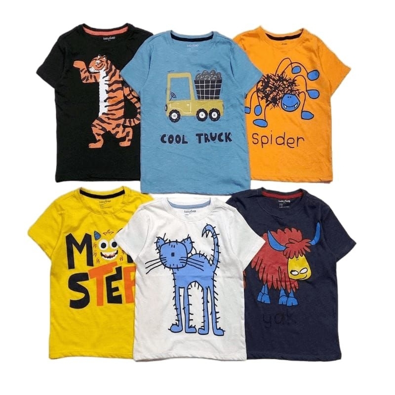 Kaos Anak Laki-Laki Size 1 - 5 thn (cmt)