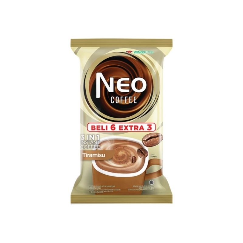 

Neo Coffee Tiramisu Renteng Isi 9 Sachet