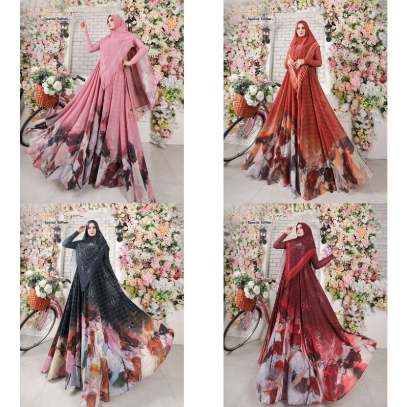 khadijah belifi original 100% gamis syari