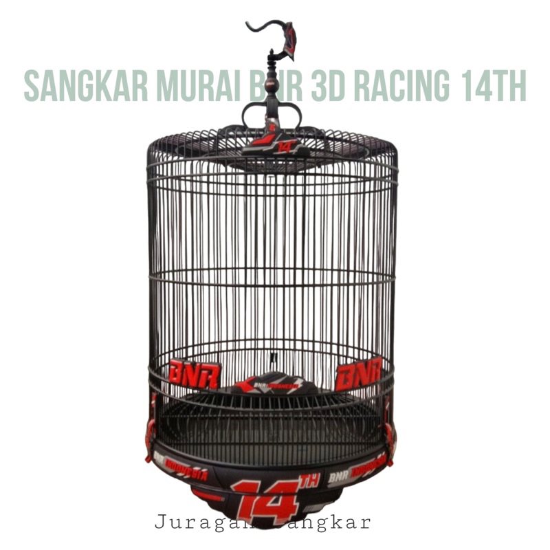 SANGKAR KANDANG MURAI BNR 3D RACING 14TH NO 2 DM 58CM