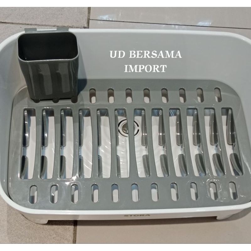 Stora Rak Piring/Rak Piring Plastik/Rak Piring 1 Susun/Plastic Dish Rack