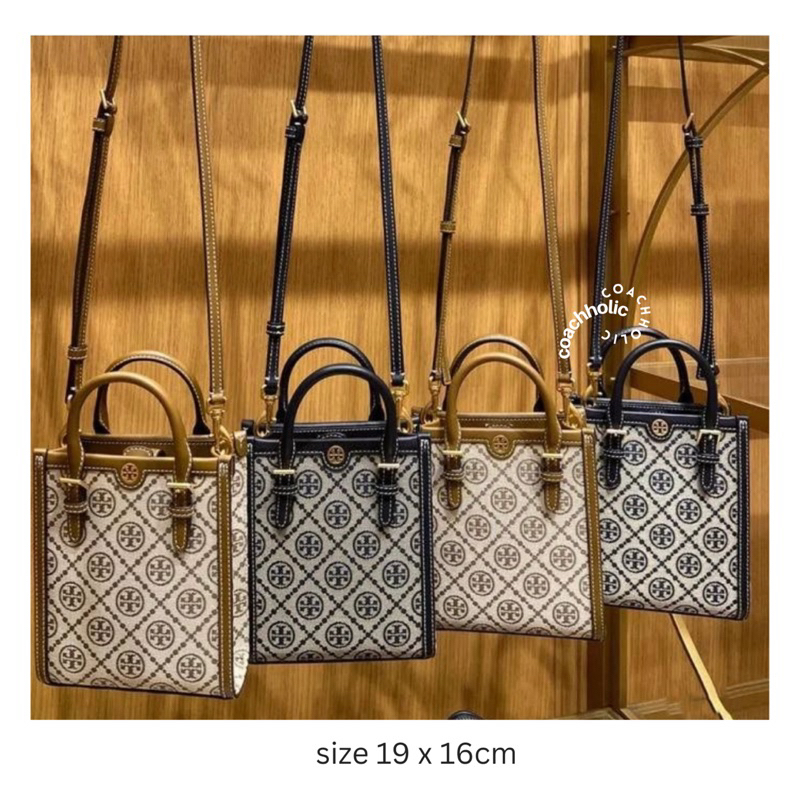 tory burch mini tote T monogram