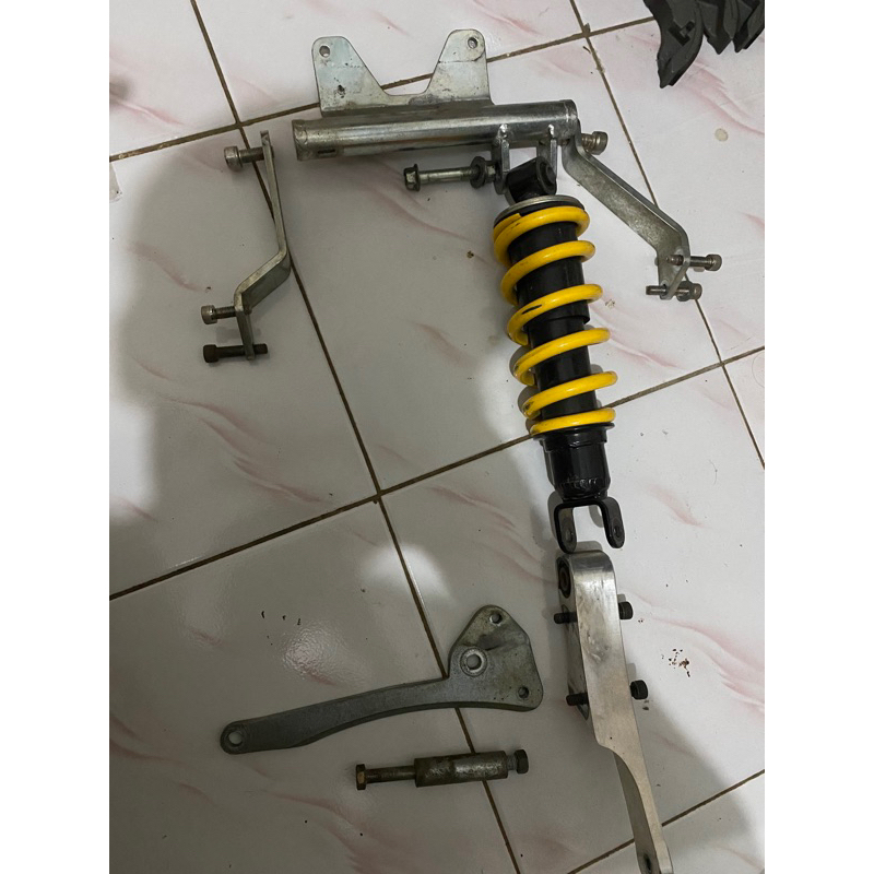 Breket Monoshock cnc Aerox plus Shock ori vixion