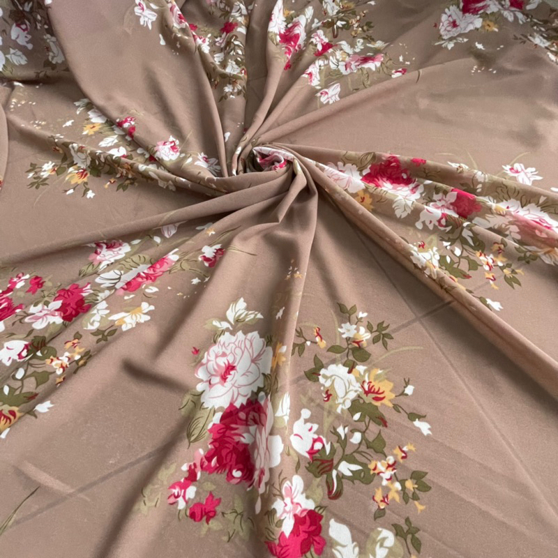 Kain Ceruty Zara - Ceruty Zara Motif - Cocok untuk gamis,outer,dress dll