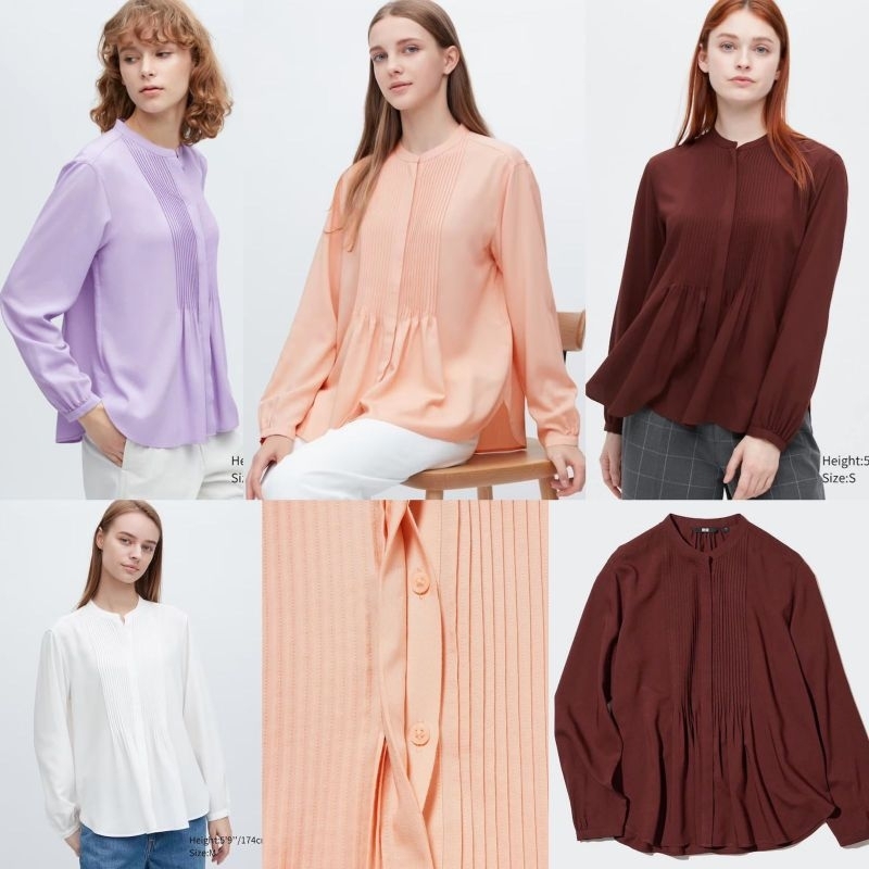 Unq cotton pleated blouse