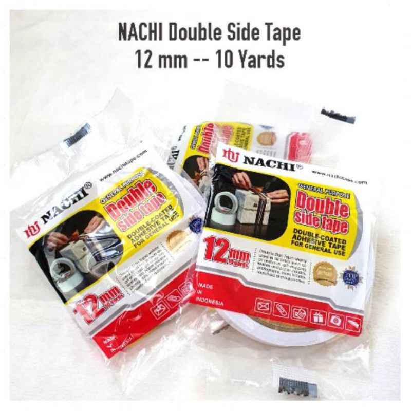 

ISOLASI DOUBLE TAPE NACHI 12MM x 10 YARD