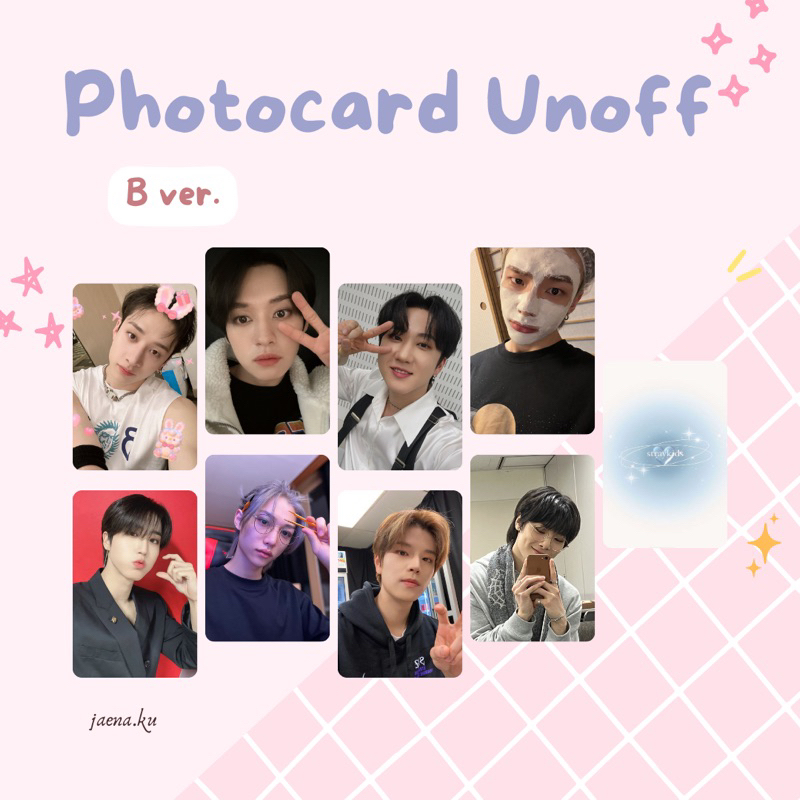 [STRAY KIDS] PHOTOCARD SELCA #1 STRAY KIDS UNOFFICIAL