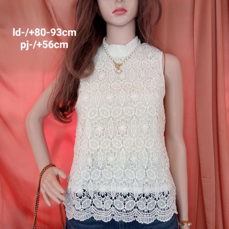 atasan wanita cewek perempuan baju wanita tanpa lengan