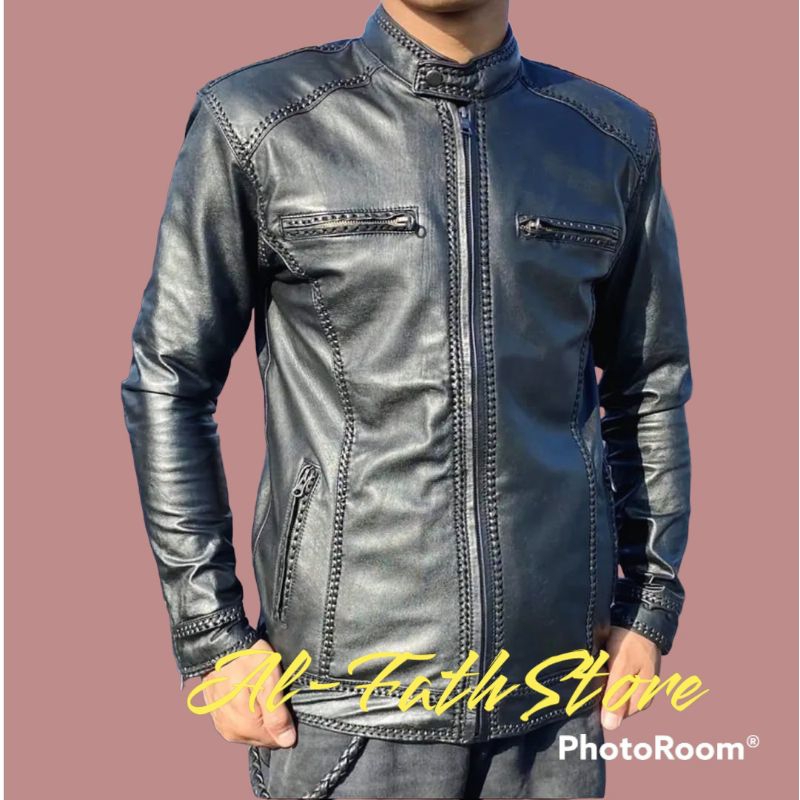 Model Terbaru Jaket Kulit Asli 100%, Jaket Kulit Domba Asli, Jaket Kulit Kambing Asli Jaket Kulit Mo